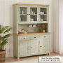 Marbury Sage Green Painted Large Glazed Dresser Sideboard