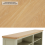Marbury Sage Green Painted Extra Large 4 Door Sideboard with Bookcase Dresser Top