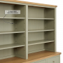 Marbury Sage Green Painted Extra Large 4 Door Sideboard with Bookcase Dresser Top