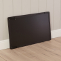 Chic Medium Rectangle Black Metal Wall Mirror – 100cm x 60cm
