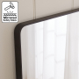 Chic Medium Rectangle Black Metal Wall Mirror – 100cm x 60cm