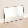 Chic Medium Rectangle Black Metal Wall Mirror – 100cm x 60cm
