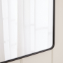 Chic Large Rectangle Black Metal Wall Mirror – 120cm x 80cm
