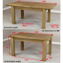 Solid Oak Medium Extending Dining Table + 6 x Bunbury Oatmeal Chairs