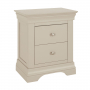 Wilmslow Dove Grey Painted 2 Drawer Bedside Table