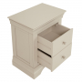 Wilmslow Dove Grey Painted 2 Drawer Bedside Table