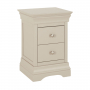 Wilmslow Dove Grey Painted 2 Drawer Slim Bedside Table