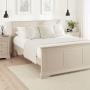 Wilmslow Dove Grey Painted 5ft King Size Panel Bed