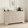 Wilmslow Dove Grey Painted Large Wide 3 over 4 Drawer Chest