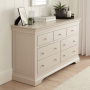 Wilmslow Dove Grey Painted Large Wide 3 over 4 Drawer Chest
