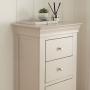 Wilmslow Dove Grey Painted 5 Drawer Tallboy Wellington Chest of Drawers