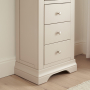Wilmslow Dove Grey Painted 5 Drawer Tallboy Wellington Chest of Drawers
