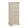 Wilmslow Dove Grey Painted 5 Drawer Tallboy Wellington Chest of Drawers