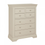Wilmslow Dove Grey Painted Tall 4 over 3 Drawer Chest