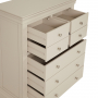 Wilmslow Dove Grey Painted Tall 4 over 3 Drawer Chest