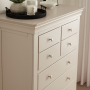 Wilmslow Dove Grey Painted Tall 4 over 3 Drawer Chest