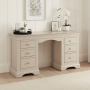 Wilmslow Dove Grey Painted Twin Pedestal Dressing Table Desk