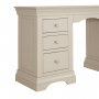 Wilmslow Dove Grey Painted Twin Pedestal Dressing Table Desk