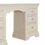 Wilmslow Dove Grey Painted Twin Pedestal Dressing Table Desk
