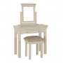 Wilmslow Dove Grey Painted Dressing Table Set with Mirror and Stool