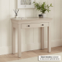 Wilmslow Dove Grey Painted 1 Drawer Dressing Table Desk