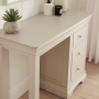 Wilmslow Dove Grey Painted Painted Single Pedestal Dressing Table