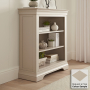 Wilmslow Dove Grey Painted Low Small Bookcase