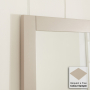Wilmslow Dove Grey Painted Wall Mirror - 90cm x 60cm