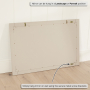 Wilmslow Dove Grey Painted Wall Mirror - 90cm x 60cm