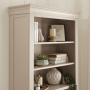 Wilmslow Dove Grey Painted Tall Large Bookcase