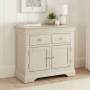 Wilmslow Dove Grey Painted Medium 2 Drawer 2 Door Sideboard