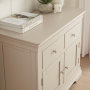 Wilmslow Dove Grey Painted Medium 2 Drawer 2 Door Sideboard