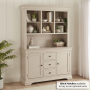 Wilmslow Dove Grey Painted Large Sideboard with Dresser Top