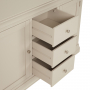 Wilmslow Dove Grey Painted Large 3 Drawer 2 Door Sideboard