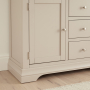 Wilmslow Dove Grey Painted Large 3 Drawer 2 Door Sideboard