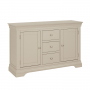 Wilmslow Dove Grey Painted Large 3 Drawer 2 Door Sideboard