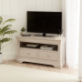 Wilmslow Dove Grey Painted Corner TV Unit Stand - To fit TV’s up to 50”