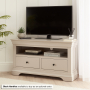 Wilmslow Dove Grey Painted Corner TV Unit Stand - To fit TV’s up to 50”