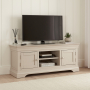 Wilmslow Dove Grey Painted Widescreen TV Unit Stand - Up to 60" TV Size
