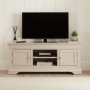 Wilmslow Dove Grey Painted Widescreen TV Unit Stand - Up to 60" TV Size