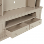 Wilmslow Dove Grey Painted XXL Widescreen TV Media Storage Grand Wall Unit