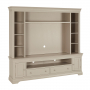 Wilmslow Dove Grey Painted XXL Widescreen TV Media Storage Grand Wall Unit