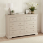 Wilmslow Dove Grey Painted Extra Large Jumbo 10 Drawer Chest