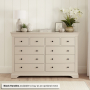 Wilmslow Dove Grey Painted Extra Large Jumbo 10 Drawer Chest