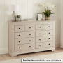 Wilmslow Dove Grey Painted Extra Large Jumbo 10 Drawer Chest