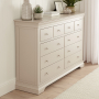 Wilmslow Dove Grey Painted Extra Large Jumbo 10 Drawer Chest