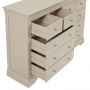 Wilmslow Dove Grey Painted Extra Large Jumbo 10 Drawer Chest