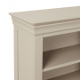 Wilmslow Dove Grey Painted Wide Low Double Bookcase