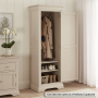 Wilmslow Dove Grey Painted Single Shaker Linen Storage Cupboard