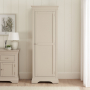 Wilmslow Dove Grey Painted Single Shaker Linen Storage Cupboard